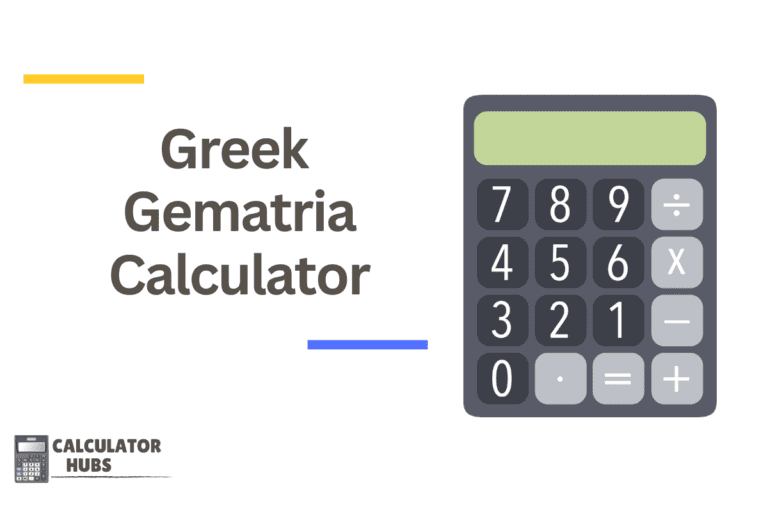 Greek Gematria Calculator