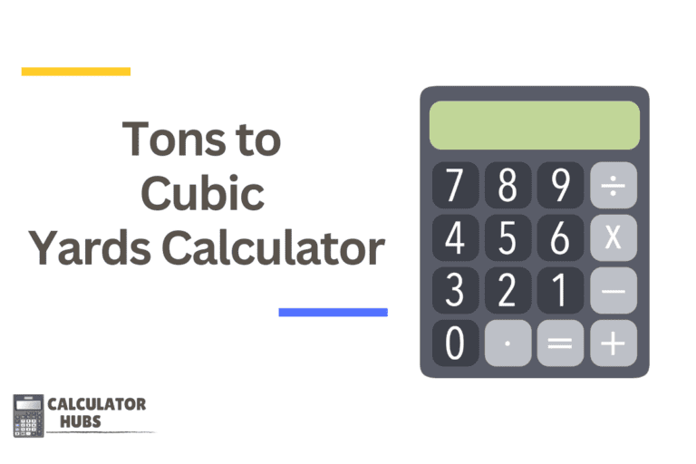 Tons to Cubic Yards Calculator