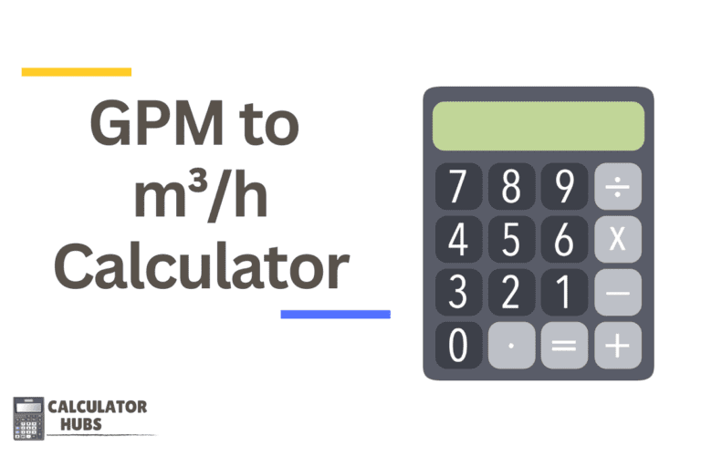 GPM to m³/h Calculator