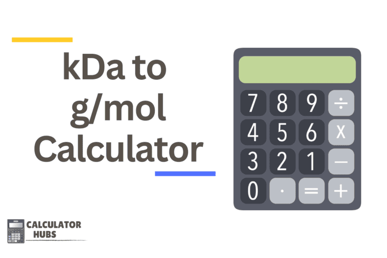 kDa to g/mol Calculator