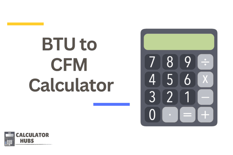 BTU to CFM Calculator